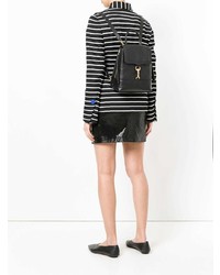 Женский черный кожаный рюкзак от Rebecca Minkoff