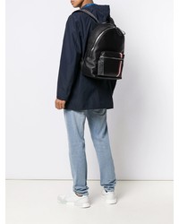 Мужской черный кожаный рюкзак от Bally