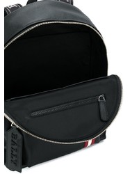 Мужской черный кожаный рюкзак от Bally