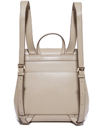 Женский черный кожаный рюкзак от DKNY