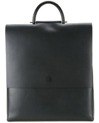 Женский черный кожаный рюкзак от Building Block