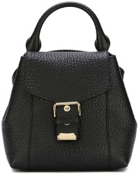Женский черный кожаный рюкзак от Burberry