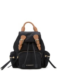 Женский черный кожаный рюкзак от Burberry