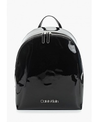Женский черный кожаный рюкзак от Calvin Klein Jeans