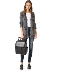 Женский черный кожаный рюкзак от Frye