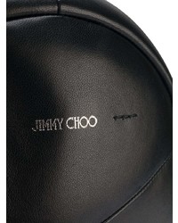Женский черный кожаный рюкзак от Jimmy Choo