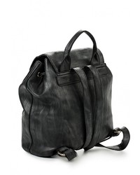 Женский черный кожаный рюкзак от Chantal