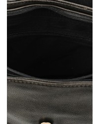 Женский черный кожаный рюкзак от Chantal