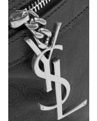 Женский черный кожаный рюкзак от Saint Laurent