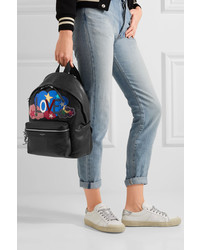 Женский черный кожаный рюкзак от Saint Laurent