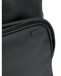 Мужской черный кожаный рюкзак от Zanellato