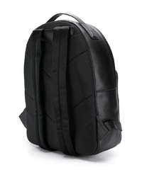 Мужской черный кожаный рюкзак от Emporio Armani