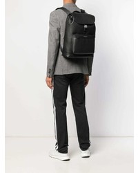 Мужской черный кожаный рюкзак от Michael Kors