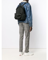 Мужской черный кожаный рюкзак от Sandro Paris