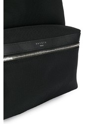 Мужской черный кожаный рюкзак от Sandro Paris