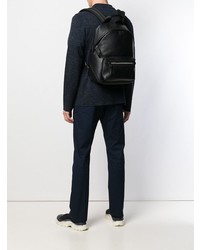 Мужской черный кожаный рюкзак от Lanvin