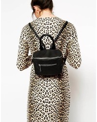 Женский черный кожаный рюкзак от Asos