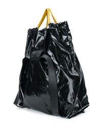 Мужской черный кожаный рюкзак от Maison Margiela