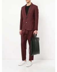 Мужской черный кожаный рюкзак от GUILD PRIME