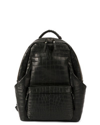 Мужской черный кожаный рюкзак от Cornelian Taurus By Daisuke Iwanaga