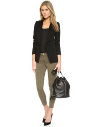 Женский черный кожаный рюкзак от Elizabeth and James