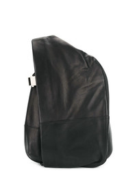 Мужской черный кожаный рюкзак от Côte&Ciel