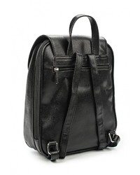 Женский черный кожаный рюкзак от David Jones