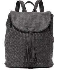 Женский черный кожаный рюкзак от Deux Lux