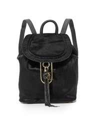 Женский черный кожаный рюкзак от Diane von Furstenberg