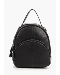 Женский черный кожаный рюкзак от Dino Ricci Trend