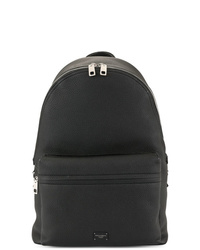 Мужской черный кожаный рюкзак от Dolce & Gabbana