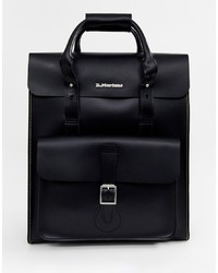 Мужской черный кожаный рюкзак от Dr. Martens