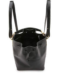 Женский черный кожаный рюкзак от Sophie Hulme