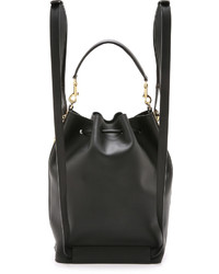 Женский черный кожаный рюкзак от Sophie Hulme