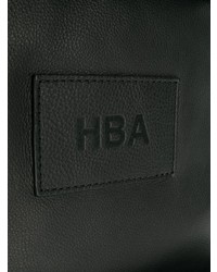 Мужской черный кожаный рюкзак от Hood by Air