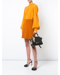 Женский черный кожаный рюкзак от Zac Zac Posen