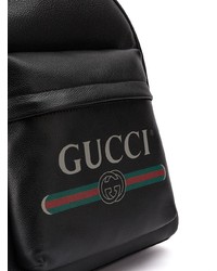 Мужской черный кожаный рюкзак от Gucci