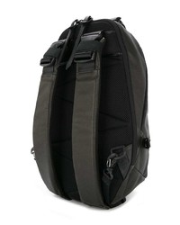 Мужской черный кожаный рюкзак от Roarguns