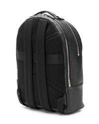 Мужской черный кожаный рюкзак от Salvatore Ferragamo