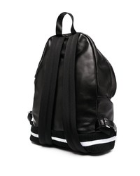 Мужской черный кожаный рюкзак от Moschino