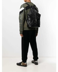 Мужской черный кожаный рюкзак от Jimmy Choo