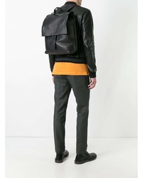 Мужской черный кожаный рюкзак от Marsèll