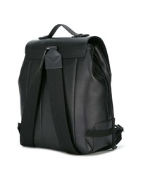 Мужской черный кожаный рюкзак от Dolce & Gabbana