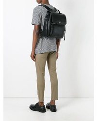 Мужской черный кожаный рюкзак от Dolce & Gabbana