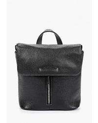 Женский черный кожаный рюкзак от Franchesco Mariscotti