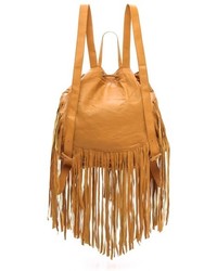 Женский черный кожаный рюкзак от Cleobella