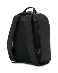 Мужской черный кожаный рюкзак от Cerruti 1881