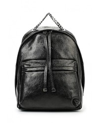 Женский черный кожаный рюкзак от Furla