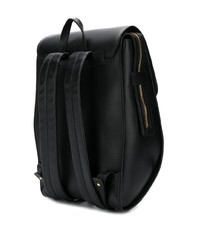 Мужской черный кожаный рюкзак от Giuseppe Zanotti
