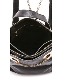 Женский черный кожаный рюкзак от See by Chloe